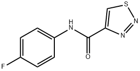 1,2,3-Thiadiazole-4-carboxamide,N-(4-fluorophenyl)-(9CI) Struktur