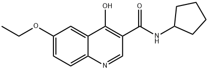 3-Quinolinecarboxamide,N-cyclopentyl-6-ethoxy-4-hydroxy-(9CI) Struktur