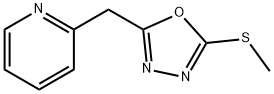 Pyridine,2-[[5-(methylthio)-1,3,4-oxadiazol-2-yl]methyl]-(9CI) Struktur