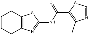 5-Thiazolecarboxamide,4-methyl-N-(4,5,6,7-tetrahydro-2-benzothiazolyl)-(9CI) Struktur