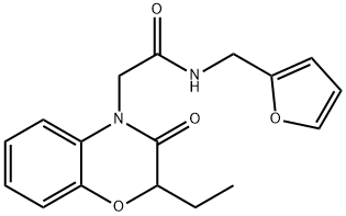 4H-1,4-Benzoxazine-4-acetamide,2-ethyl-N-(2-furanylmethyl)-2,3-dihydro-3-oxo-(9CI) Struktur