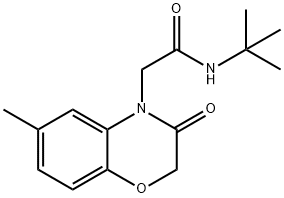 4H-1,4-Benzoxazine-4-acetamide,N-(1,1-dimethylethyl)-2,3-dihydro-6-methyl-3-oxo-(9CI) Struktur