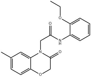 4H-1,4-Benzoxazine-4-acetamide,N-(2-ethoxyphenyl)-2,3-dihydro-6-methyl-3-oxo-(9CI) Struktur