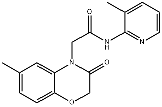 4H-1,4-Benzoxazine-4-acetamide,2,3-dihydro-6-methyl-N-(3-methyl-2-pyridinyl)-3-oxo-(9CI) Struktur