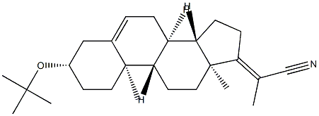 3β-(1,1-Dimethylethoxy)pregna-5,17(20)-diene-20-carbonitrile Struktur