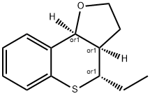 4H-[1]Benzothiopyrano[4,3-b]furan,4-ethyl-2,3,3a,9b-tetrahydro-,(3aR,4S,9bS)-rel-(9CI) Struktur