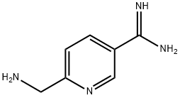 3-Pyridinecarboximidamide,6-(aminomethyl)-(9CI) Struktur