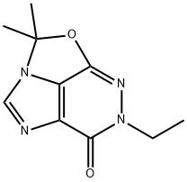 3H-4-Oxa-1,2a,5,6-tetraazacyclopent[cd]inden-7(6H)-one,6-ethyl-3,3-dimethyl-(9CI) Struktur