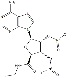 2',3'-di-O-nitro-(5'-N-ethylcarboxamido)adenosine Struktur