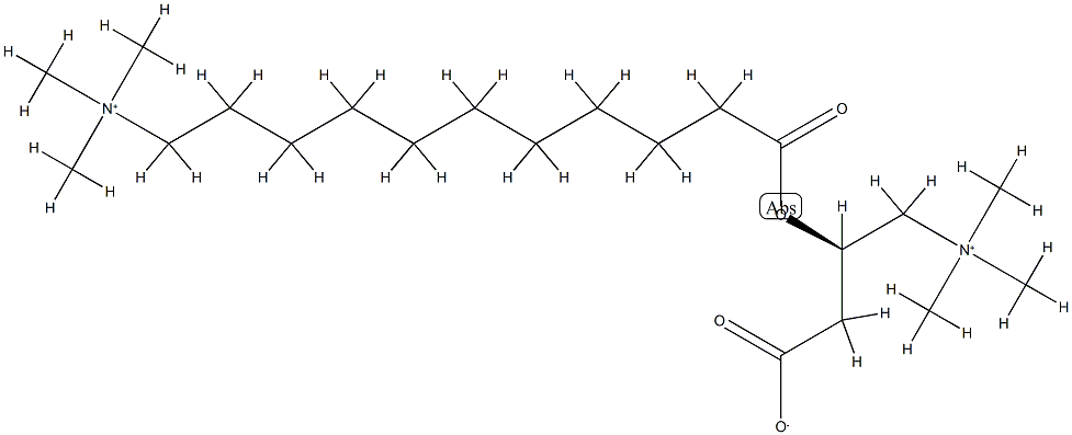 11-trimethylaminoundecanoyl-L-carnitine Struktur