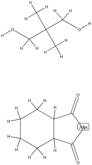 1,3-Isobenzofurandione, hexahydro-, polymer with 2,2-dimethyl-1,3-propanediol Struktur