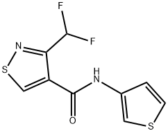 4-Isothiazolecarboxamide,3-(difluoromethyl)-N-3-thienyl-(9CI) Struktur