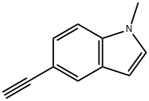 1H-Indole,5-ethynyl-1-methyl-(9CI) Struktur