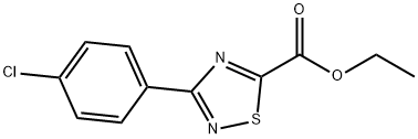 ethyl 3-(4-chlorophenyl)-1,2,4-thiadiazole-5-carboxylate Struktur