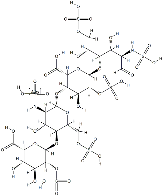 Heparin derived Tetrasaccharide MW1200 Da Struktur