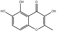 4H-1-Benzopyran-4-one,3,5,6-trihydroxy-2-methyl-(9CI) Struktur