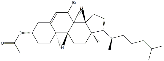 3β-Acetoxy-7ξ-bromocholest-5-ene Struktur