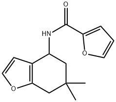 2-Furancarboxamide,N-(4,5,6,7-tetrahydro-6,6-dimethyl-4-benzofuranyl)-(9CI) Struktur