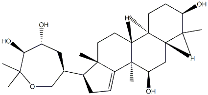 (13α,17α,20S,23R,24S)-21,25-Epoxy-4,4,8-trimethyl-5α-cholest-14-ene-3α,7α,23,24-tetrol Struktur