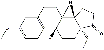 (±)-13-ethyl-3-methoxygona-2,5(10)-dien-17-one  Struktur