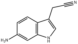 (6-Amino-1H-indol-3-yl)acetonitrile Struktur