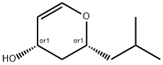 2H-Pyran-4-ol, 3,4-dihydro-2-(2-methylpropyl)-, (2R,4S)-rel- (9CI) Struktur