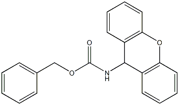 BENZYL 9H-XANTHEN-9-YLCARBAMATE Struktur