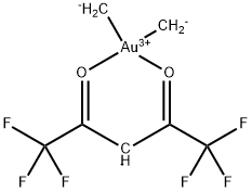 DIMETHYLGOLD HEXAFLUOROACETYLACETONATE Struktur