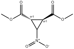 1,2-Cyclopropanedicarboxylicacid,3-nitro-,dimethylester,(1R,2R)-rel-(9CI) Struktur