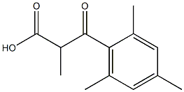 α,2,4,6-Tetramethyl-β-oxobenzenepropionic acid Struktur