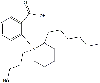 3-(2-Hexylpiperidino)propyl=benzoate Struktur