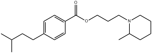 3-(2-Methylpiperidino)propyl=p-isopentylbenzoate Struktur