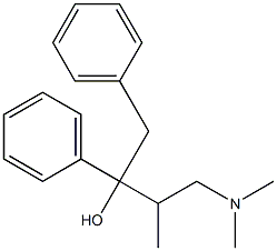 (R*,S*)-(±)-alpha-[2-(dimethylamino)-1-methylethyl]-alpha-phenylphenethyl alcohol Struktur