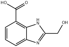 1H-Benzimidazole-4-carboxylicacid,2-(hydroxymethyl)-(9CI) Struktur