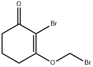 2-Cyclohexen-1-one,2-bromo-3-(bromomethoxy)-(9CI) Struktur