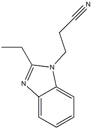 1H-Benzimidazole-1-propanenitrile,2-ethyl-(9CI) Struktur