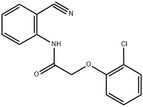 2-(2-chlorophenoxy)-N-(2-cyanophenyl)acetamide Struktur