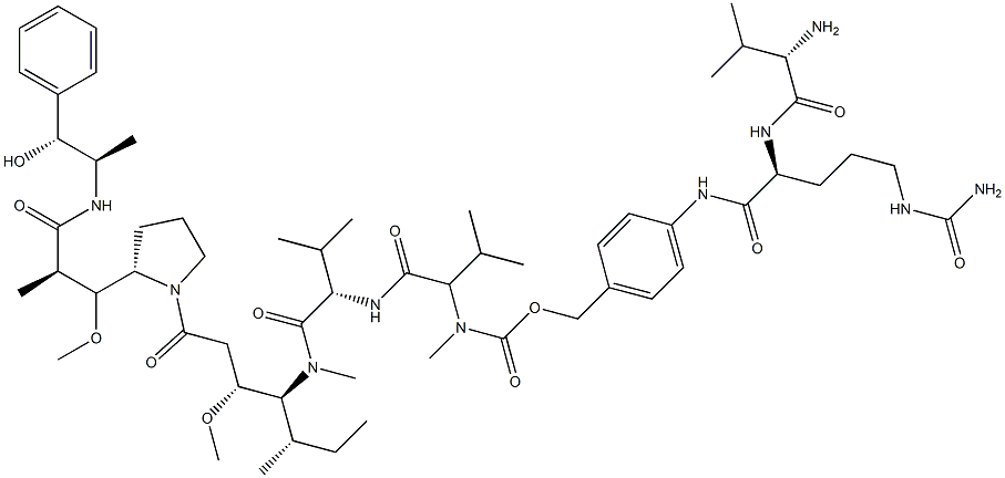 Val-Cit-PAB-MMAE Struktur