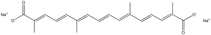 Trans sodiuM crocetinate Struktur