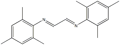 Benzenamine, N,N'-1,2-ethanediylidenebis[2,4,6-trimethyl-, [N(E),N'(E)]- Struktur