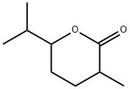 2H-Pyran-2-one,tetrahydro-3-methyl-6-(1-methylethyl)-(9CI) Struktur