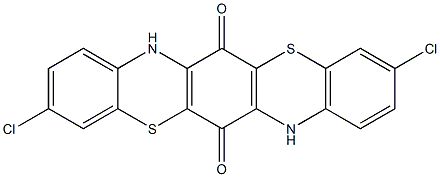 3,10-Dichlorotriphenodithiazine-6,13(7H,14H)-dione Struktur