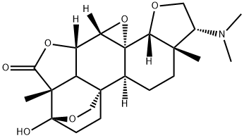 (9β,13α)-17β-Dimethylamino-3,19:7β,8-diepoxy-3β,6β-dihydroxy-4-methyl-15-oxa-5α-androstane-4β-carboxylic acid 4,6-lactone Struktur