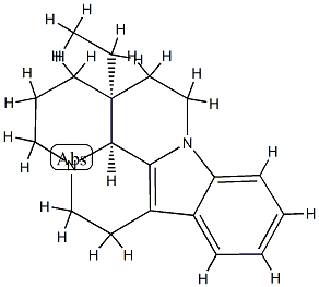 (3α,16α)-14,15-Dihydroeburnamenine Struktur