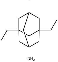 Tricyclo[3.3.1.13,7]decan-1-amine, 3,5-diethyl-7-methyl- (9CI) Struktur