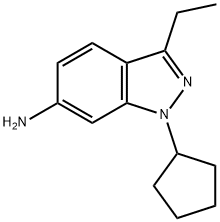 1H-Indazol-6-amine,1-cyclopentyl-3-ethyl-(9CI) Struktur