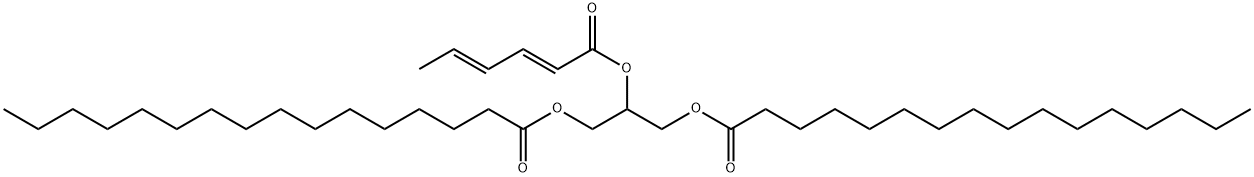 glyceride-1,3-dipalmito-2-sorbate Struktur