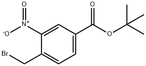 tert-butyl 4-(bromomethyl)-3-nitrobenzoate Struktur