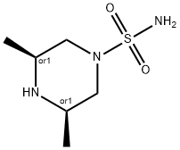 1-Piperazinesulfonamide,3,5-dimethyl-,(3R,5S)-rel-(9CI) Struktur