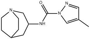 1H-Pyrazole-1-carboxamide,N-1-azabicyclo[3.2.2]non-3-yl-4-methyl-(9CI) Struktur